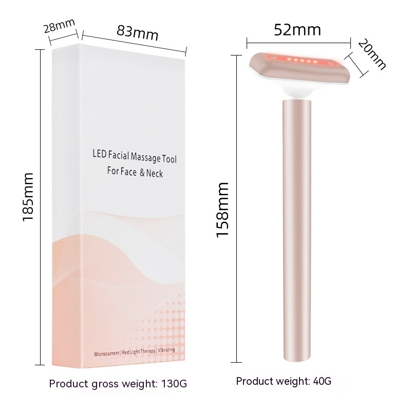 4-in-1 LED Facial Wand — Red Light Therapy for Clearer, Younger Skin
